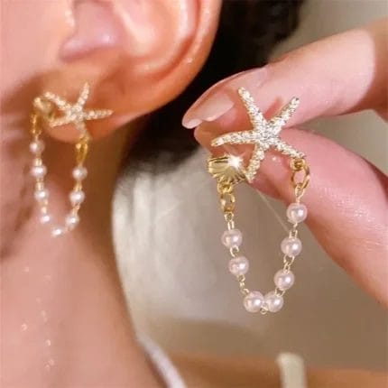 Boucles d'oreilles « Étoile Nacrée »